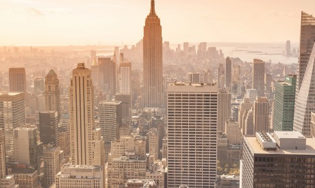 An image of the Empire State Building in New York
